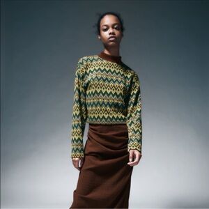 Zara jacquard sweater